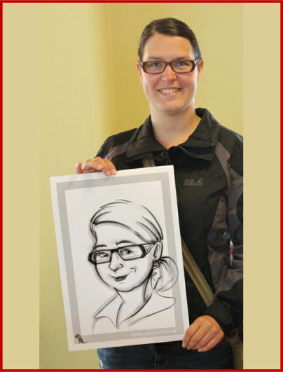 Hochzeitszeichner, Karikaturzeichner und Schnellzeichner Mike Bauer