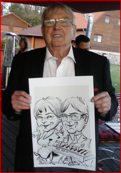 Hochzeitszeichner, Karikaturzeichner und Schnellzeichner Mike Bauer