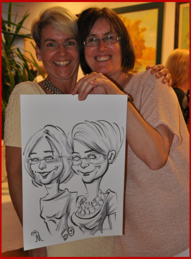 Hochzeitszeichner, Karikaturzeichner und Schnellzeichner Mike Bauer