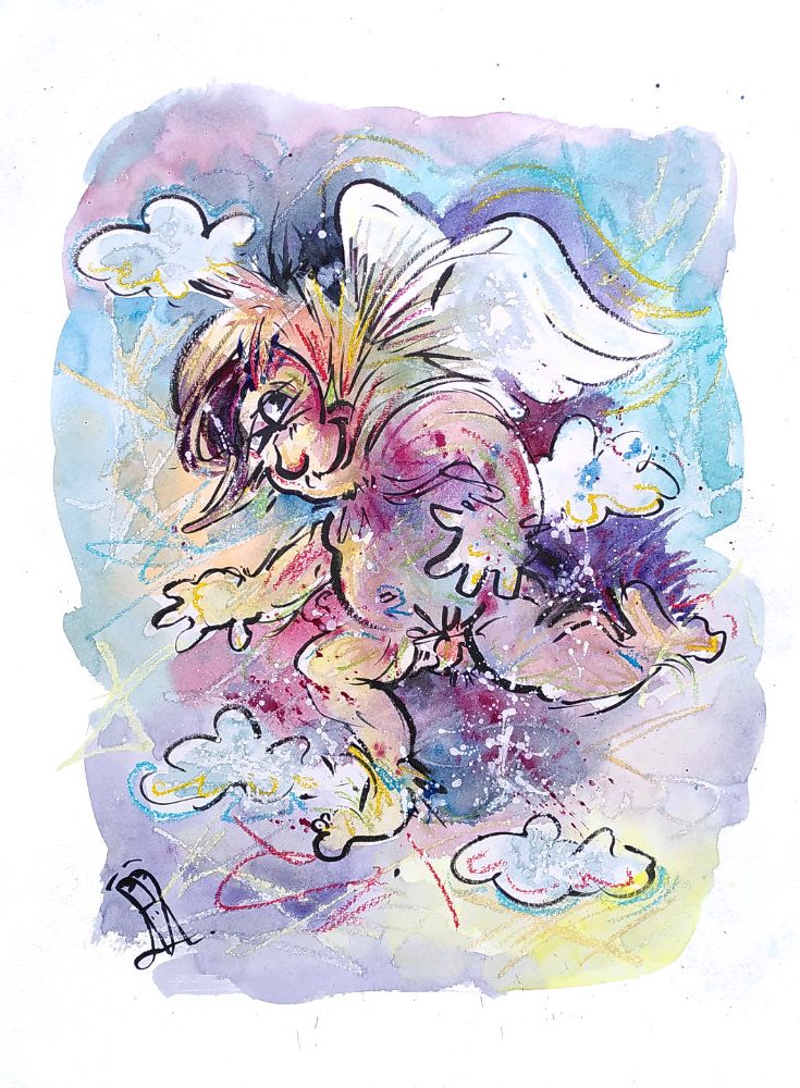  live Painting künstlerische Unterhaltung Engel